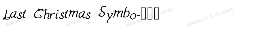 Last Christmas Symbo字体转换